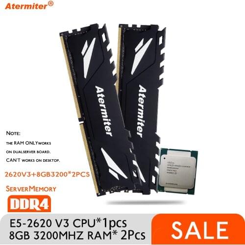 DDR4 Reg ECC Memory Memoria 8GB 3200Mhz *2 X99 16GB With Intel Xeon E5 2678 V3 2670V3 V3 2660 V3 2640 V3 2620 V3 CPU LGA 2011-3