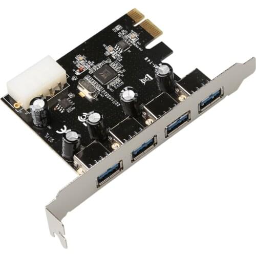 PCIe PCI Express to 4 Port USB 3.0 ADD ON CARD Adapter converter