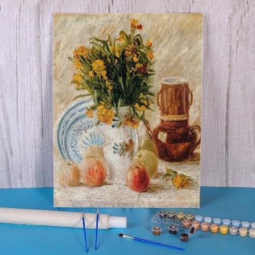 Landscape Van Gogh Coloring By Numbers Painting Kit Acrylic Paints 40*50 Picture By Numbers Photo Handmade Handiwork