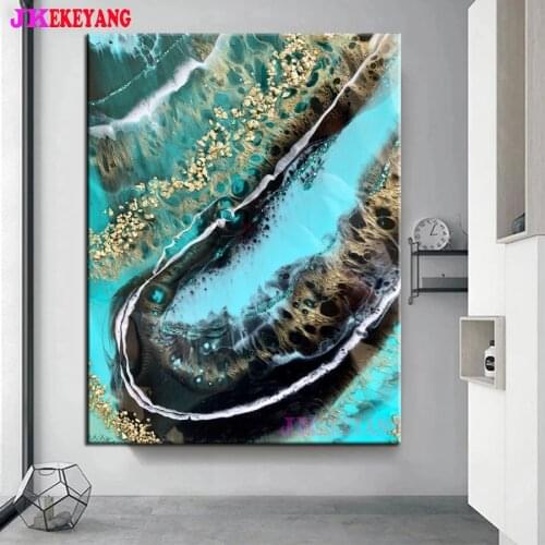 Full Square Round Diamond Embroidery DIY Diamond Painting Abstract cloud flower Cross Stitch kit mosaic Y4607