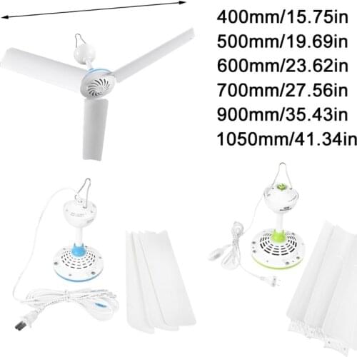 220V 15.7 to 41 inch Ceiling Fan Mute Electric Hanging Fan for Dining Room Bed Dropship