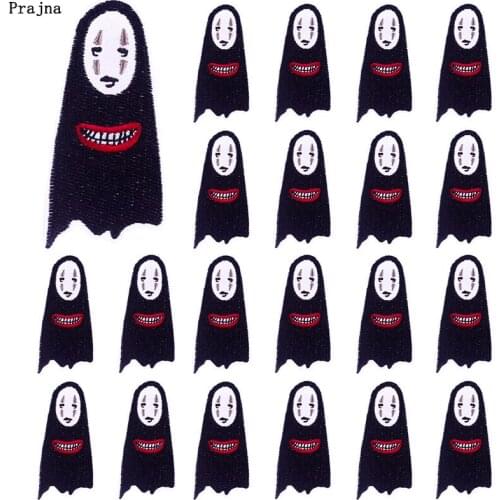 Prajna 10 PCS Spirited Away Patch Cartoon Applique Patches On Clothes Iron On Embroidered Patches For Clothing Animal Badges