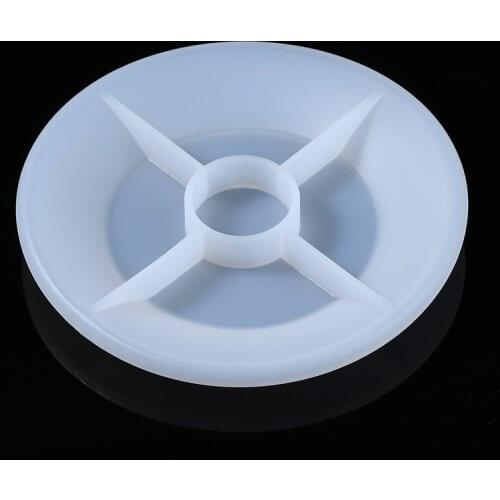 Silicone Mold Round Plate Translucent Dish Mould DIY Resin Trinket Dish Making Epoxy Resin Crafts Kitchen Vegetable Meat Tray