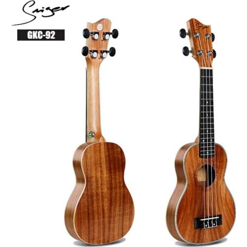 Smiger GKC-92 Ukulele 21 Inches 21" Soprano Ukulele Hawaii Koa ABS Binding Thin Body Ukulele Durable For Beginner Profession