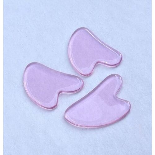 Natural Heart Jade Gua Sha Stone Board Massage Plate Jade Face Scrapers Tools