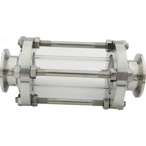 Tri Clamp Sight Glass Diopter Clover Flow Sanitary Fitting Multipurpose Anti-Corrosion Stainless Steel 19/25/32/38mm