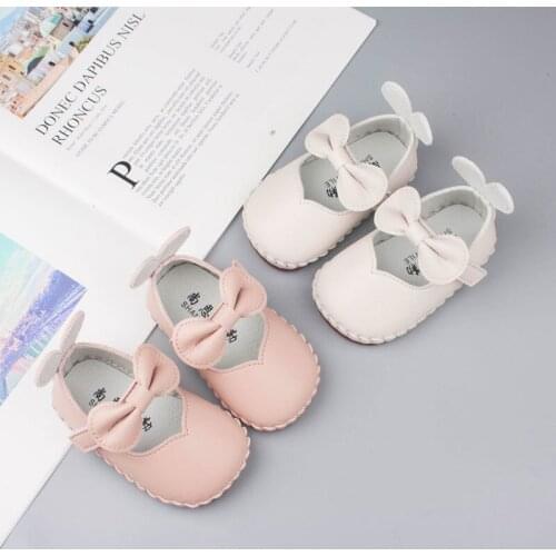 Soft Sole Leather Baby Shoes Girl Princess Spring Autumn 6-12 M Comfortable Learn Walking 0-2Y Childrens Shoes