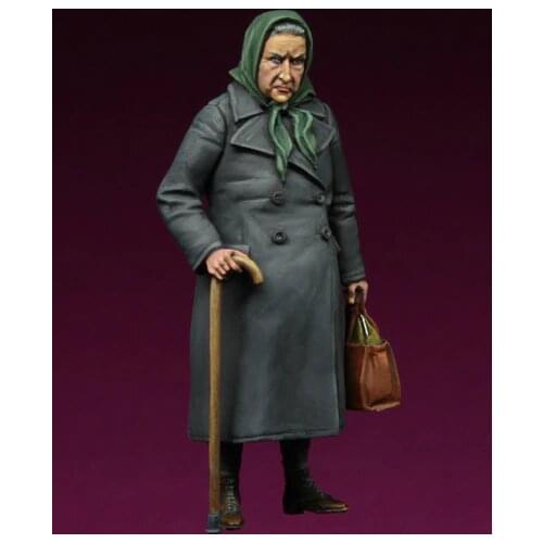 [tuskmodel] 1 35 scale resin model figures kit WW2 elderly woman