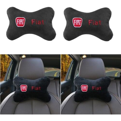 1pcs Car Auto Seat Head Neck Rest Cushion Headrest Pillow Pad for Fiat Panda Bravo Punto Linea Croma 500 595 Accesspories