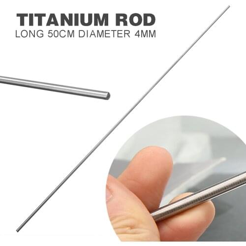 1Pcs Grade 5 GR5 Titanium rod Mayitr Titanium Ti Bar Metal Rod Stick 50cmx4mm Welding Tool with Corrosion Resistance