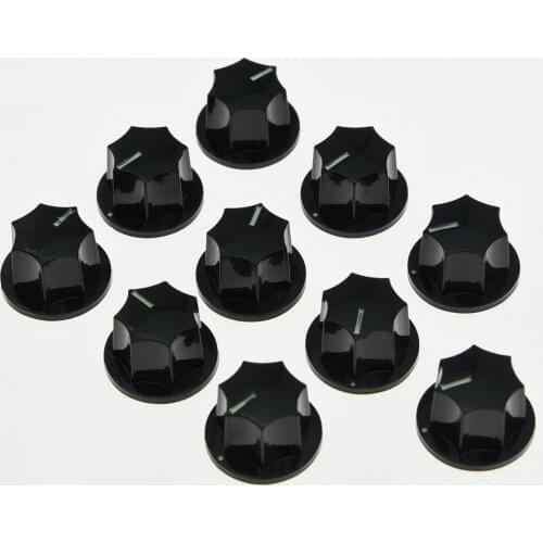 10pcs Metric Spec JB Small Knobs Mini Style Effect Pedal Knobs Black