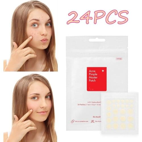 24PCS Acne Remover Treatment Cream Blackhead Remover Mask Acne Remover Tool Black Pimple Scar Skin Tag Removal Acne Patch