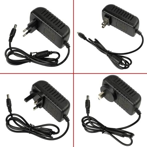 DC 12V Power Adapter AC 110V 220V Switching Power Supply 1A 2A 3A 4A For LED Strips Lights EU/US/AU/UK Plug Charger Transformer
