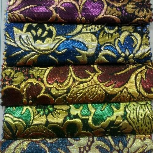 Metallic Jacquard Poly Shiny Fabric for Sewing Tilda Doll DIY Craft Bag Shoe Sofa Cover Poly Cloth