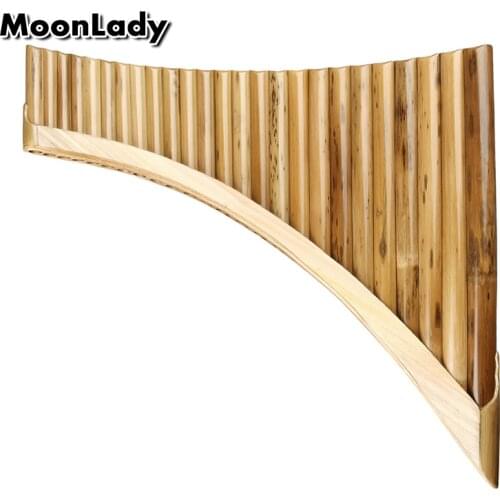 C Key Pan flute Upscale Romanian Folk Instrument Water Bamboo 25 Pipes Pan Flute Panpipes C Key Handmade Woodwind Instrument