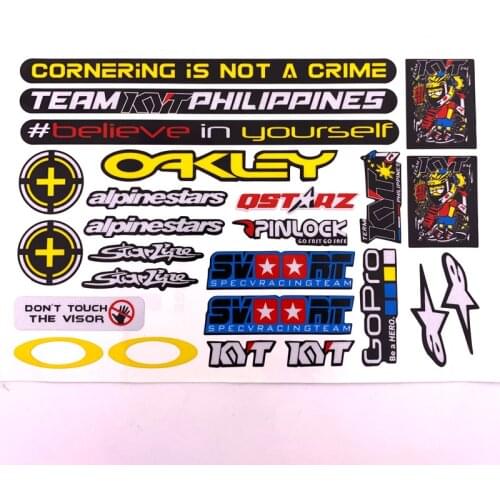 Motorcycle go-kart buggy helmet lens decorative stickers for AGV SHOEI ARAI KYT NHK ZEUS LS2 EVO helmet