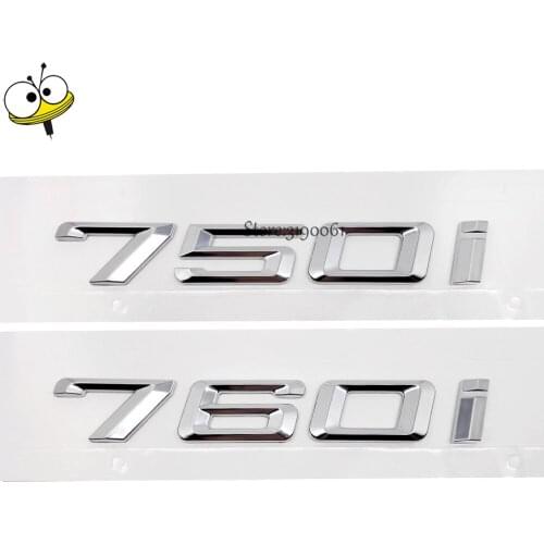For BMW DIY Sticker Exterior Car-styling Metal Plastic Auto Car Sticker Decal Badge Emblem For BMW 7 Series 750i 760i 750 760 GT