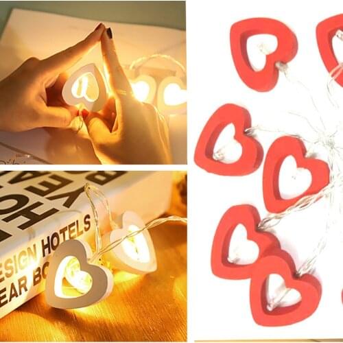 Love Heart Wedding String Fairy Light Pink Girl String Light Indoor Wedding Party Garden Garland Valentines Day Decor Halloween