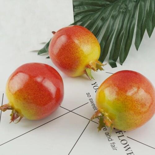 10pcs High imitation fake artificial pomegranate Fruit&artificial pomegranate plastic fake simulated pomegranate fruit model