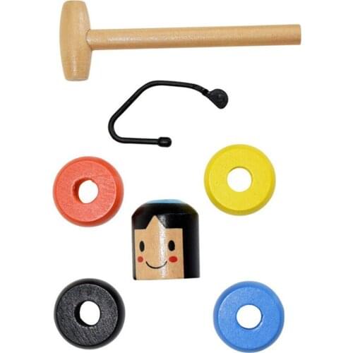 Just Like A Viewer Watching A Cg Animation.immortal Daruma Small Wooden Man Stubborn Unbreakable Wood Magic Game Toy Gift