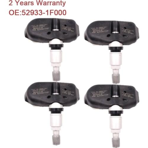 Set of 4 For Hyundai Kia TPMS Tire Pressure Sensors & Service Kits 52933-1F000 529331F000