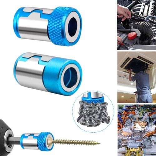 Magnetic Ring Metal Electric Screwdriver Bit Strong Magnetic Ring Shank Anti-Corrosion Drill Bit Magnet