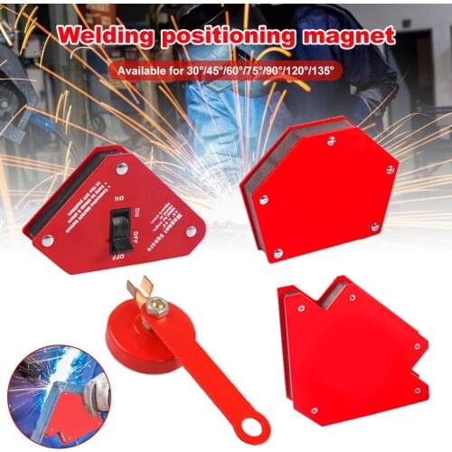 1pcs Magnetic Welding Holder Multi-Angle Strong Arrow Welding Fixture Corner Positioner Soldering Locator Electric Magnet Tools
