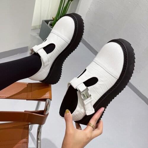 College Style Japanese Small Leather Shoes Spring And Summer New Fashion All-Match Platform Ladies Single Shoes