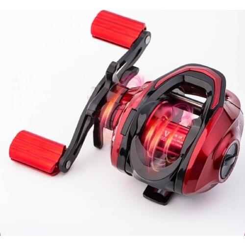 Metal Drop Wheel Double Brake Fishing Line Reel Spare Spool with Deep Line Cup 18+1 shaft high-smooth sealed bearings