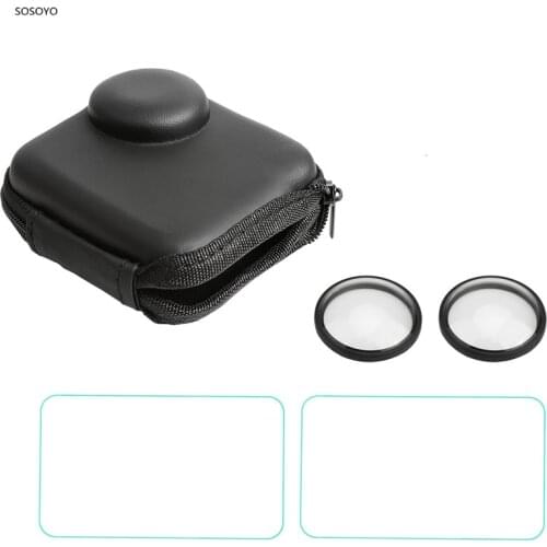5 in 1 Mini Storage Bag UV Filter Protector Lens Cap HD Screen Tempered Film Combo For GoPro Max Black Action Camera Accessories