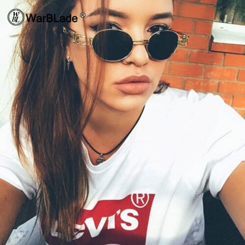 WarBLade 2020 Retro Small Round Sunglasses Men Male Vintage Steampunk Sunglass Women Hip Hop Gold Glasses Eyewear UV400 lunette