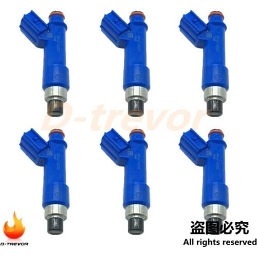 Set of 6 OEM 23250-21040 23209-21040 Fuel Injector for Toyota Yaris 1.5L 2006-2014