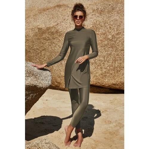 PEIFU S-4XL Floral Womens Modest Swimsuit Muslim Swimwear Rash Guard Surfing Suit Short Sleeve Bathing Suit Burkini