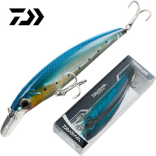 DAIWA 14G 11CM Top Fishing Lures Tungsten Ball System Minnow Crank Wobbler Fishing Tackle Hooks Hard Bait Fishing Accessory