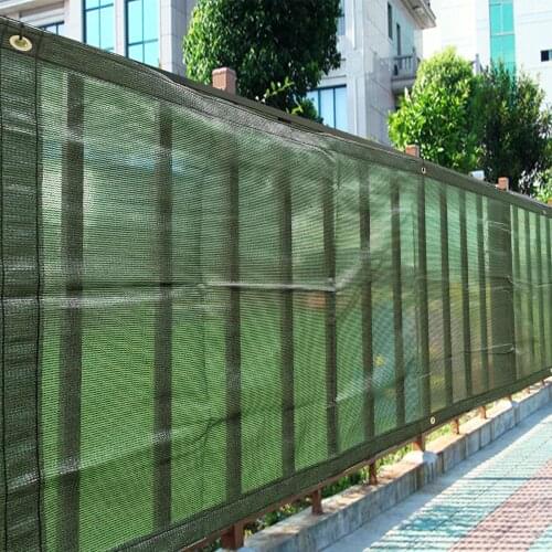 Awning Shade Net Sun Shelter Mesh Balcony Privacy Dark Green Shading Rate 95% Fence For Camping Sunscreen
