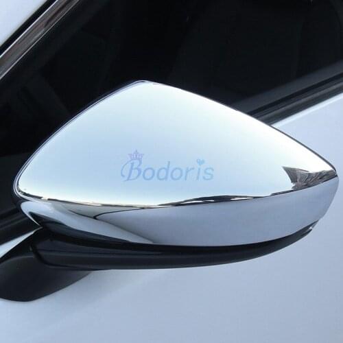 Highlight Silver Rearview Mirror Cover Side Wing Cap Shell Case Trims Auto Car Accessories For Mazda 3 M3 Axela 2020