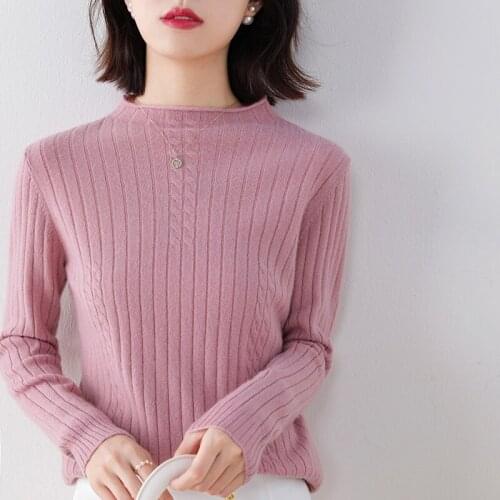 Adishree 2021 woman winter 100% Cashmere sweaters and autumn knitted Pullovers High Quality Warm Female thickening Turtleneck