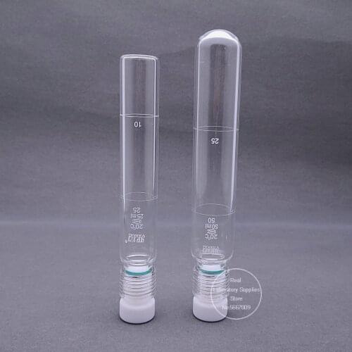 1PCS 5/10/25/50/100ml glass total phosphorus total nitrogen screw colorimetric tube, screw glass pressure bottle for lab