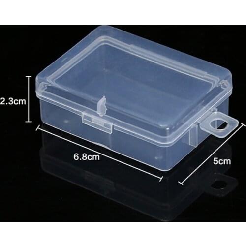 1pcPlastic Storage Box Jewelry Bead Gadget Container Portable Table Organizer Clear Display Box Home Storage Wholesale Big Deal