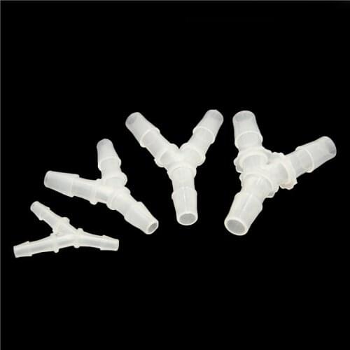 1pcs PP 2.4-19.5mm Y-Type Tee Connectors Plastic Pagoda Hose Joints Aquarium Fish Tank Aerator Hose Connector Air Pump Fittings