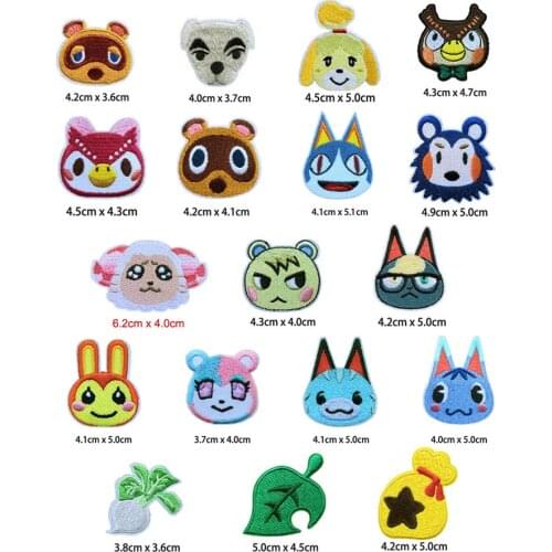 Animal Crossing Nook Tom, Isabelle, KK, Jack Embroidered Iron On Patch, Game Character Jacket Clothing Fabric Accessories DIY