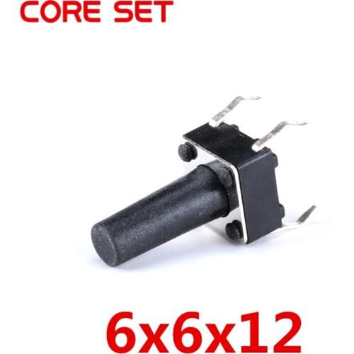 20Pcs/Lot 6x6x12MM 4PIN Tact Micro Switch Touch Button Self-reset Button 6*6*12mm keys button DIP
