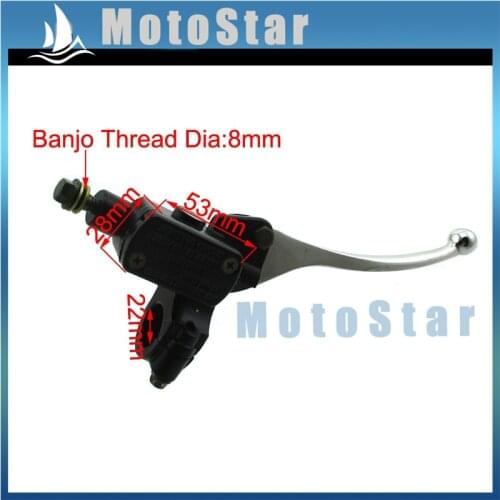 8mm Banjo Front Right Hydraulic Brake Master Cylinder For Pit Dirt Bike ATV Quad 4 Wheeler Motorcycle
