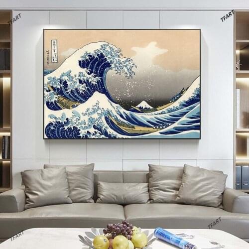 Diamond Painting Japan Nami Kanagawa Diamond Inlaid Diamond Mosaic Full Diamond Embroidery Cross Stitch Kit Home Decoration