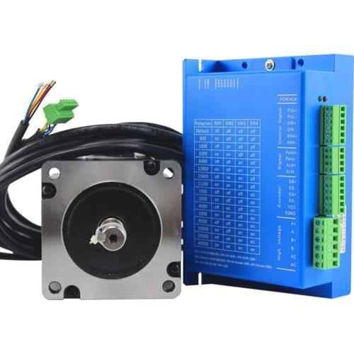 CNC 86mm 2phase AC20~75V 8.5N.Nema34 Stepper motor Kit Closed Loop Step Motor Driver