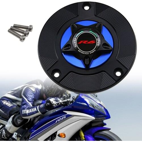 For YAMAHA YZF-R6 YZFR6 YZF R6 YZF600 2003-2019 LOGO YZF-R6 Motorcycle Accessories Gas Fuel Tank Cap Cover CNC Aluminum