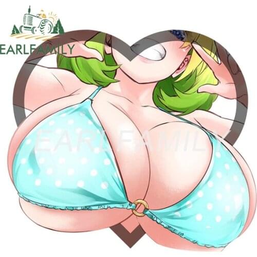 EARLFAMILY 13cm For Big Love Anime Graffiti Car Stickers Waterproof Decal Car Accessories Sunscreen Campervan Occlusion Scratch