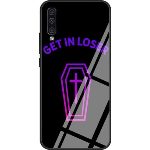 Pastel Goth Gradient Coffin Get In Loser Case For Samsung A72 A71 A51 A31 A40 A50 A70 A20e A21S A12 A32 A52 Tempered Glass Cover