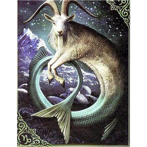 Full Square And Round Diy 5D Cartoon Embroidery Capricorn Diamond Painting Cross Stitch Mosaic Living Room Decoration FC507