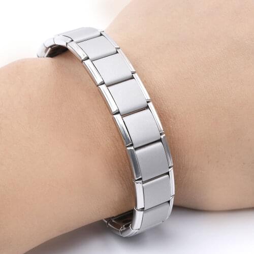Fashion Silver Color Bangle & Bracelet 316L Stainless Steel Bracelets For Women Men Bracelet Jewelry